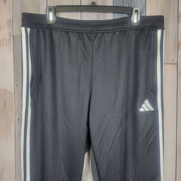 adidas Black Sweatpants with White Stripes - Picture 3 of 7